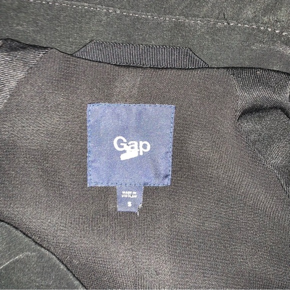 GAP Lightweight Black Trench Coat - Picture 4 of 8
